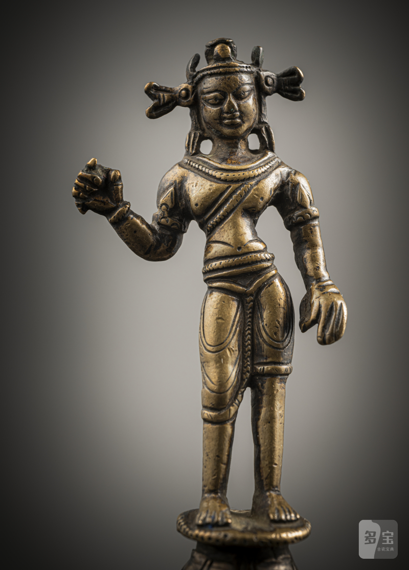 A bronze figure of a standing Bodhisattva - 图3